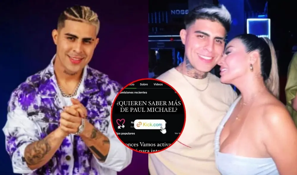 Paul Michael promocionó su cuenta de Kick en medio de su romance con Pamela López. Foto: Composición LR/Instagram