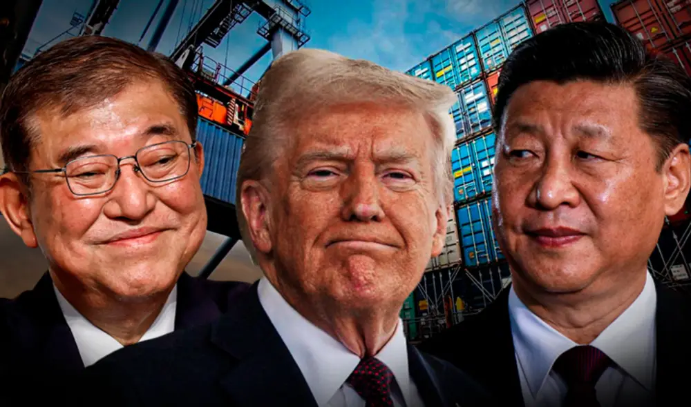 China, Japón y Corea del Sur buscan fortalecer su cooperación económica ante aranceles de Donald Trump. Foto: composición LR China, Japón y Corea del Sur buscan fortalecer su cooperación económica ante aranceles de Donald Trump. Foto: composición LR