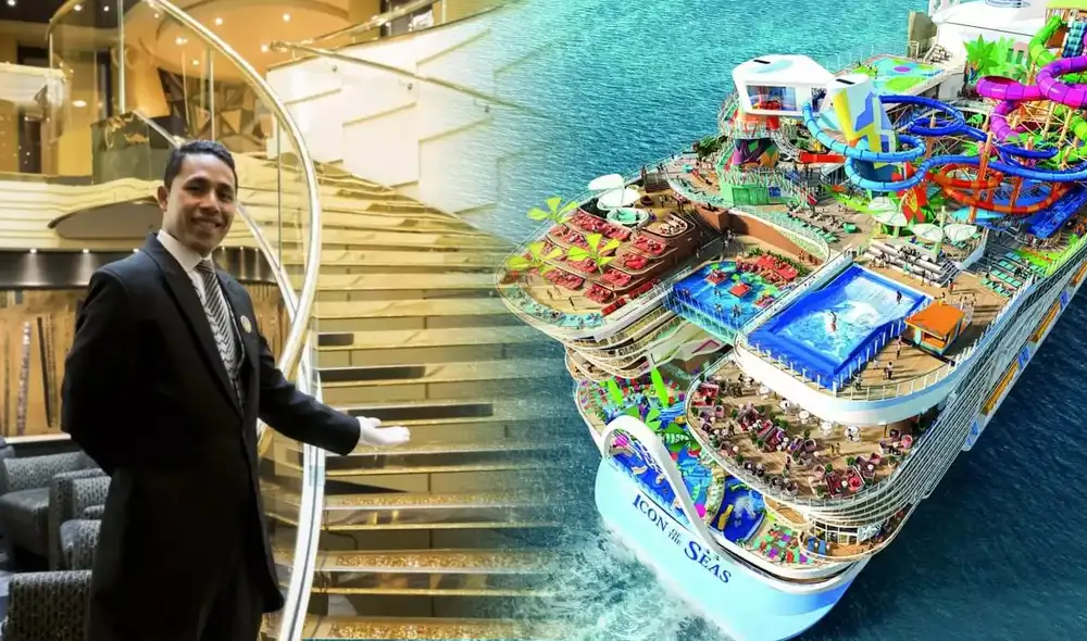 Enorme crucero navega por el Mediterráneo y asombra a diversos turistas. Composición: Lr/CNN Enorme crucero navega por el Mediterráneo y asombra a diversos turistas. Composición: Lr/CNN