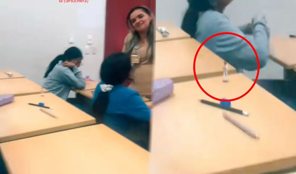 Las imágenes sacaron miles de sonrisas en TikTok, pues más de uno señaló que la suerte de la joven ‘estaba en manos de Dios’. Foto: composición LR/ TikTok / @pollitooo273