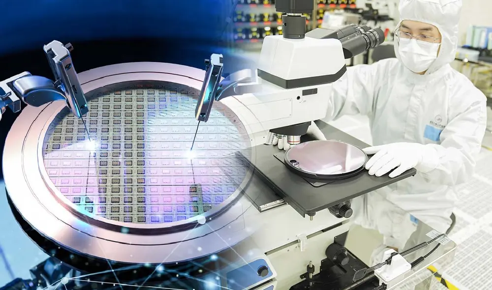 China presenta una innovadora placa de nitruro de galio N-polar de ocho pulgadas, revolucionando la industria de semiconductores que promete una reducción del 40 % en costos de producción. Foto: composición LR/Laboratorio Jiufengshan China presenta una innovadora placa de nitruro de galio N-polar de ocho pulgadas, revolucionando la industria de semiconductores que promete una reducción del 40 % en costos de producción. Foto: composición LR/Laboratorio Jiufengshan