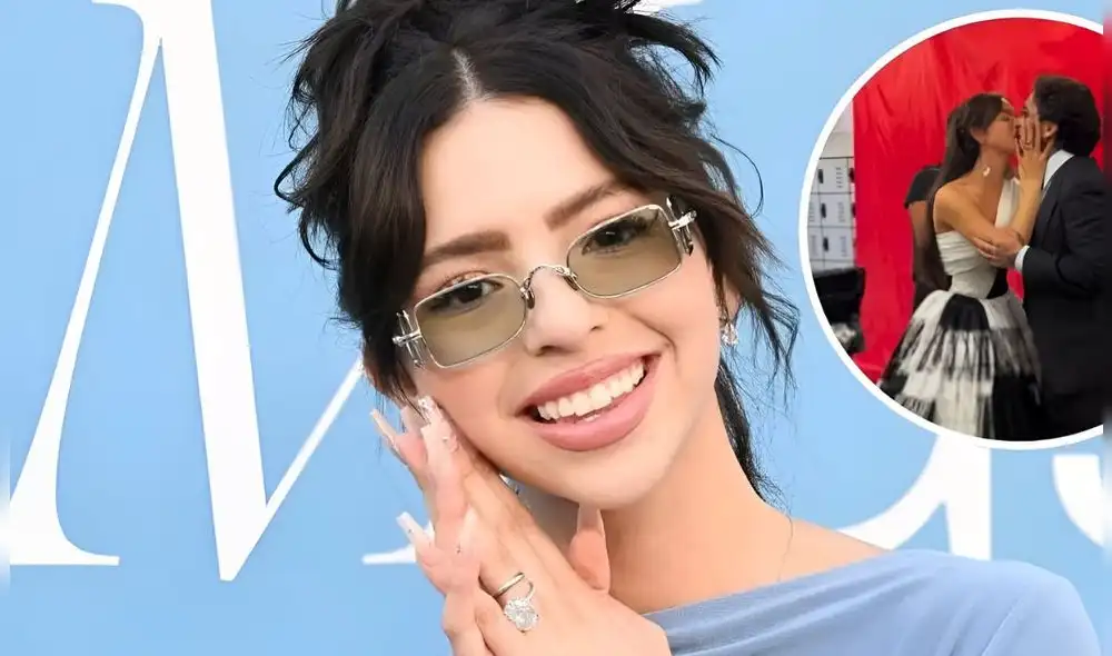 Ángela Aguilar se mostró muy feliz de hablar sobre la relación que mantiene con su esposo Christian Nodal. Foto: El Imparcial