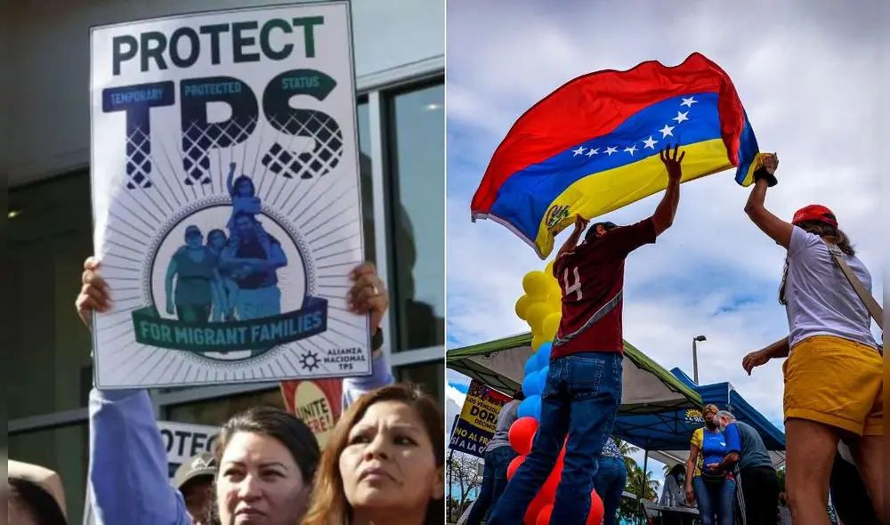 Miles de venezolanos inmigrantes están a la espere de la suspensión de la cancelación del TPS. Foto: NTA/EFE