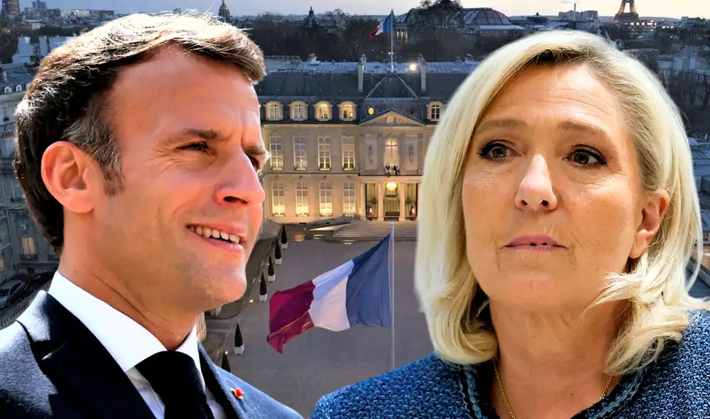 Tras ser notificada de su inhabilitación, Marine Le Pen se retiró del Palacio de Justicia sin aguardar la lectura completa de la sentencia por parte del tribunal. Foto: Composición LR.