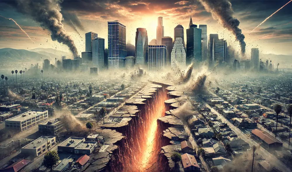 Expertos advierten sobre la necesidad de prepararse para el Big One en California mediante medidas de mitigación. Foto: Dall-E