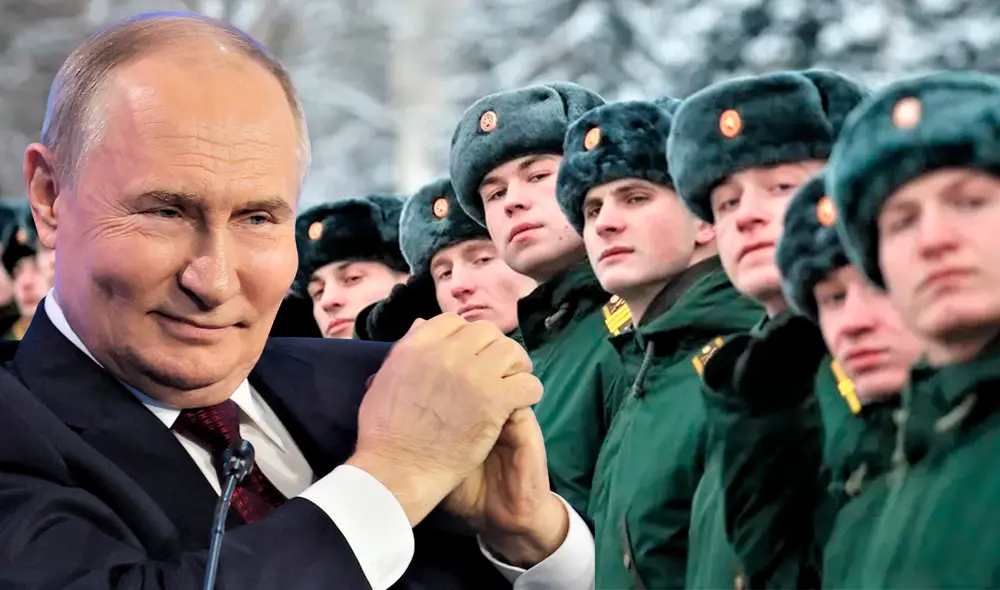 A fines de 2022, Serguéi Shoigú propuso elevar la edad del servicio militar tras la huida de miles de soldados, provocada por la movilización ordenada por Putin para reforzar el ejército. Foto: Composición LR.