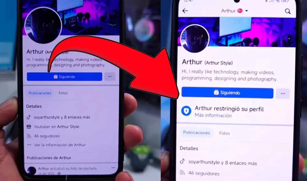 Esta opción de Facebook puede activarse desde cualquier dispositivo. Foto: Arthur Studio / Captura de Tiktok Expansión