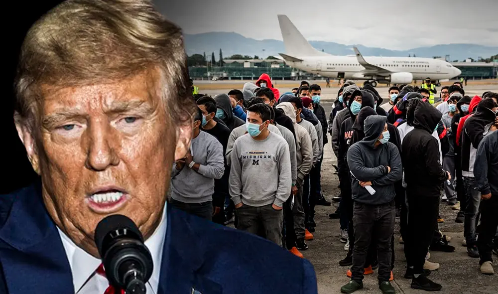 Donald Trump ha impulsado políticas migratorias que priorizan deportaciones masivas. Foto: composición LR/AFP/EFE Donald Trump ha impulsado políticas migratorias que priorizan deportaciones masivas. Foto: composición LR/AFP/EFE