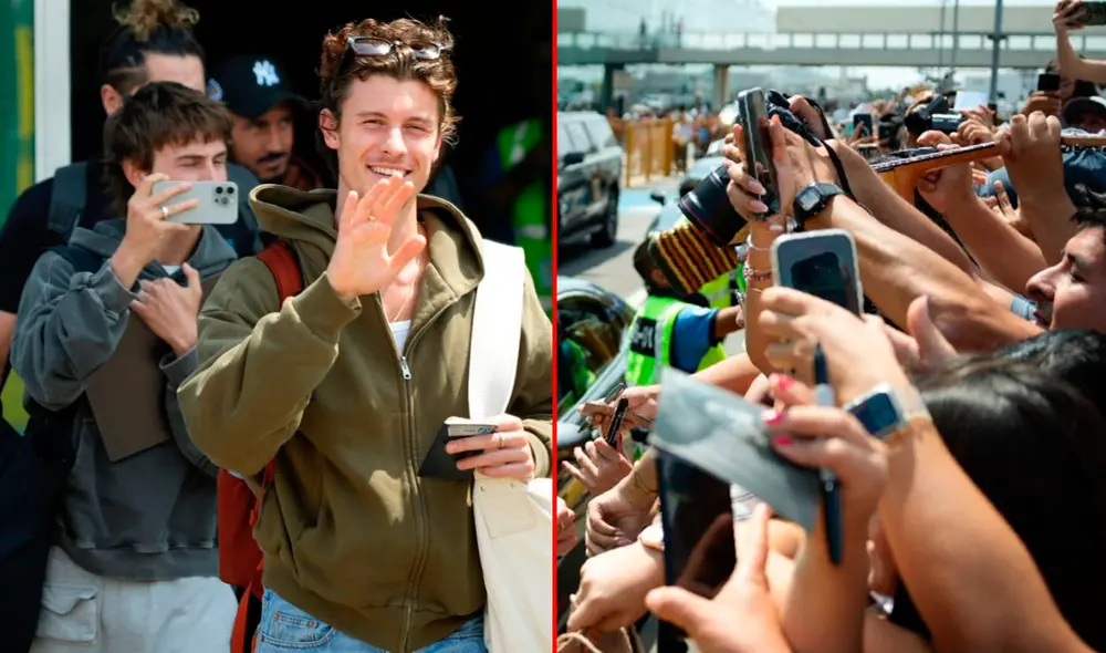 Shawn Mendes fue recibido por sus fans peruanos, horas antes de su show en Lima. Foto: John Reyes / URPI - LR