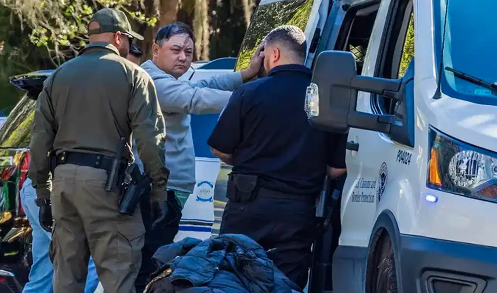 A finales de enero de 2025, las autoridades de Florida detuvieron a 26 inmigrantes chinos. Foto: difusión