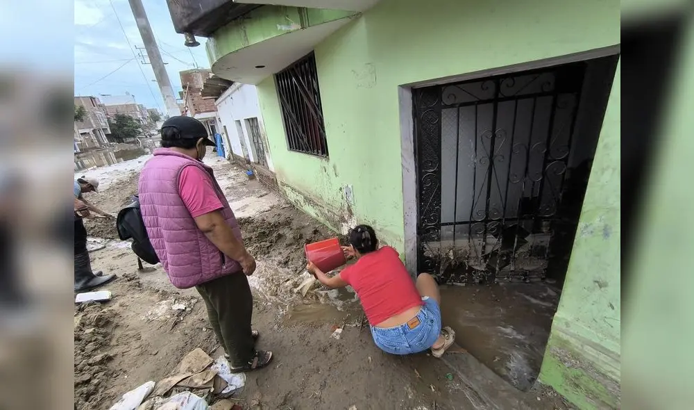 Viviendas quedaron afectadas tras intensas lluvias en el norte del país. Foto: Yolanda Goicochea - La República