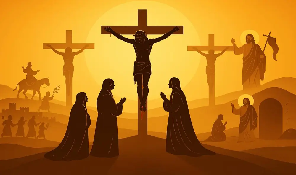 La Semana Santa es una época importante para los cristianos en el mundo. Foto: Composición LR/IA. La Semana Santa es una época importante para los cristianos en el mundo. Foto: Composición LR/IA.