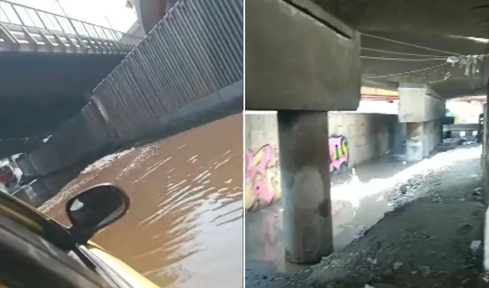 Posible filtración del río Rímac en San Juan de Lurigancho.