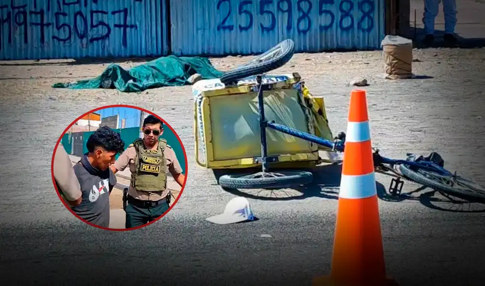 El conductor intentó darse a la fuga, pero fue intervenido por las autoridades. Foto: Composición LR El conductor intentó darse a la fuga, pero fue intervenido por las autoridades. Foto: Composición LR