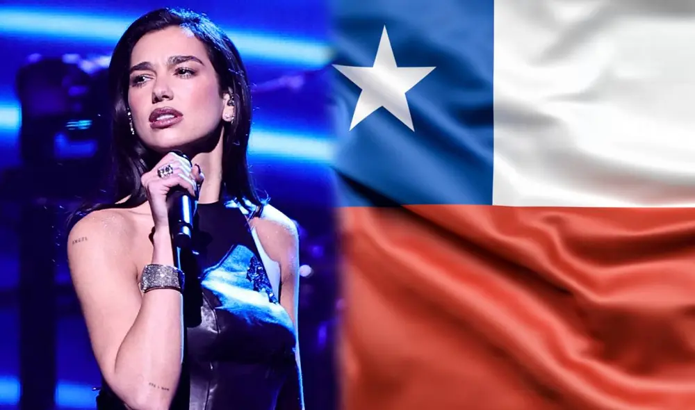 El concierto de Dua Lipa en Chile será el segundo de su gira por Latinoamérica. Foto: composición LR / AFP / Freepik