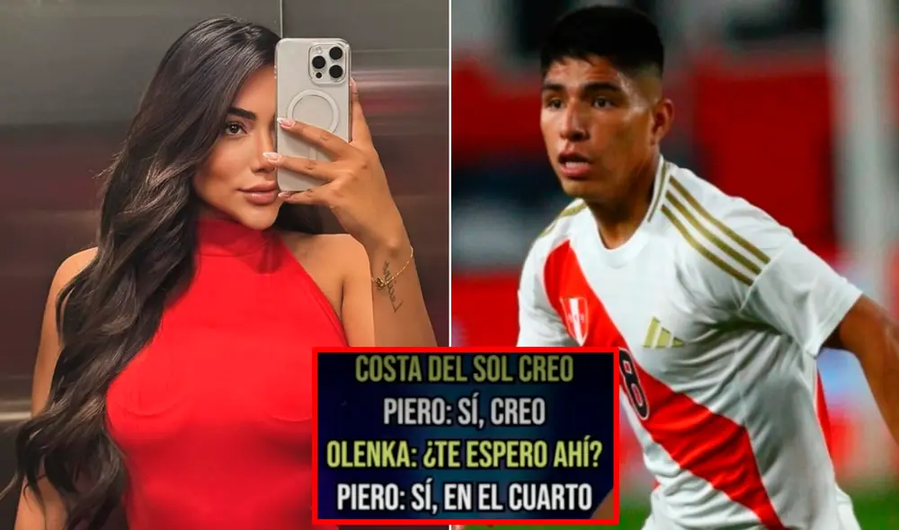 El futbolista aseguró no conocer a la modelo, mientras que ella mostró un audio que evidenció la conversación. Foto: Instagram/difusión