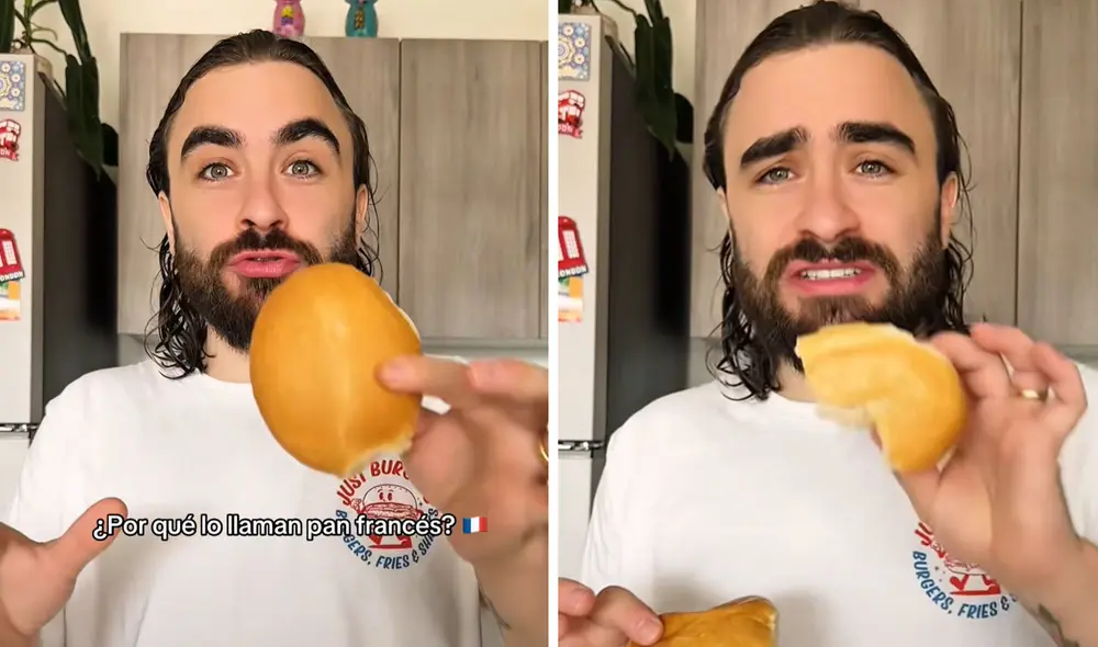 El pan francés en Perú surgió por influencia europea en el siglo XIX. Foto: composición LR/ @carenalegria/ TikTok