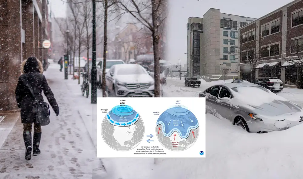 Este fenómeno meteorológico generará condiciones invernales en el este de EE.UU. y Canadá durante abril, con aire frío y nevadas fuera de temporada. Foto: Composición LR/La Nación/Toronto Hispano/Independent en Español Este fenómeno meteorológico generará condiciones invernales en el este de EE.UU. y Canadá durante abril, con aire frío y nevadas fuera de temporada. Foto: Composición LR/La Nación/Toronto Hispano/Independent en Español