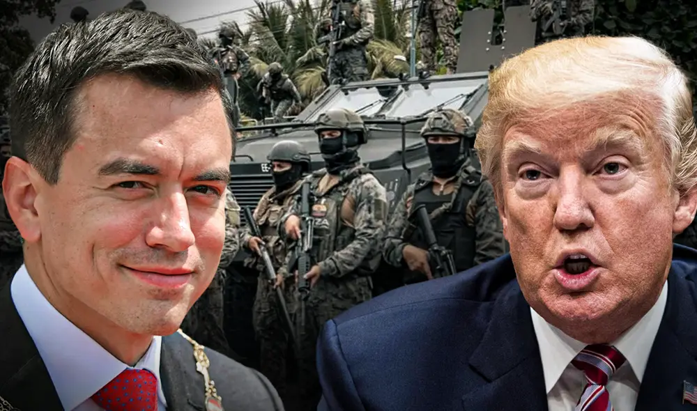 Estados Unidos autoriza posible venta de armamento militar a Ecuador por US$64 millones tras encuentro entre Noboa y Trump. Foto: composición LR