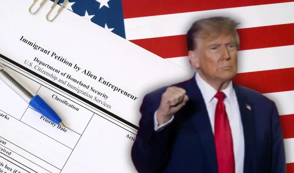 Siguiendo una orden ejecutiva del presidente Donald Trump, USCIS solo reconoce dos géneros, masculino y femenino, en todas las solicitudes de beneficios migratorios. Foto: composición LR/EFE/USCIS