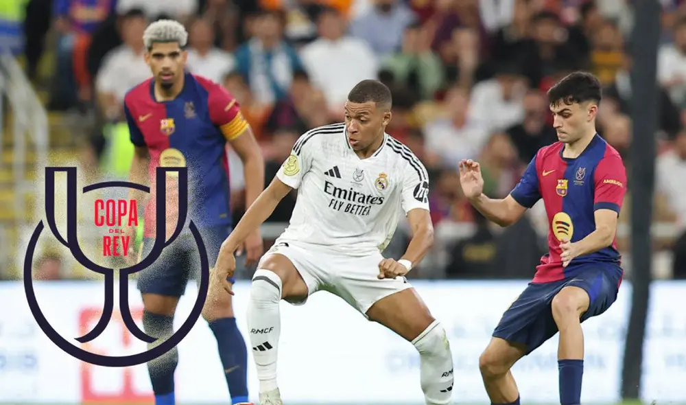 Real Madrid vs Barcelona jugarán la final de la Copa del Rey 2024-25. Foto: composición de LR/AFP