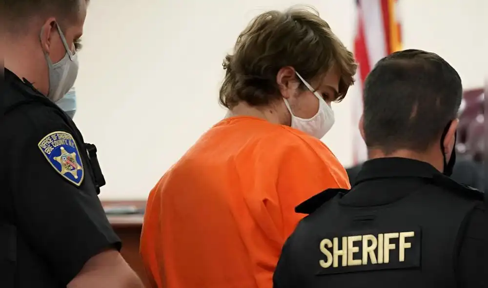Payton Gendron fue sentenciado a cadena perpetua por asesinar a 10 afroamericanos en Nueva York. Foto: Buffalo News