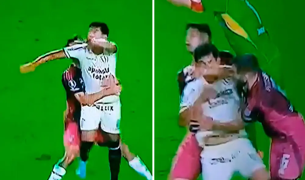 José Rivera sufrió una doble falta en el área chica, pero el VAR no revisó la imagen. Foto: captura/ESPN José Rivera sufrió una doble falta en el área chica, pero el VAR no revisó la imagen. Foto: captura/ESPN