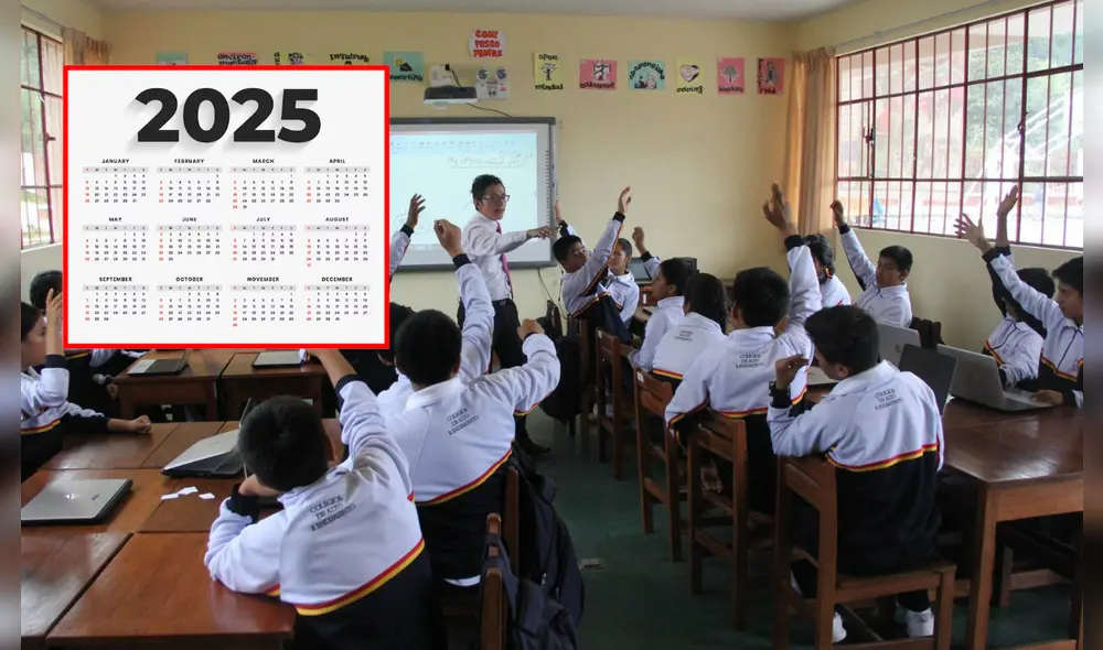 ¿Habrá clases en los colegios de Perú en los días Nuevos días no laborables 2025? Foto: composición LR