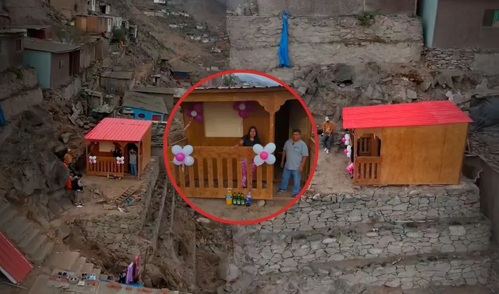 Familia peruana gana una casa en VMT tras participar en sorteo y se vuelven tendencia en redes. Foto: Composición LR/CapturaTikTok. Familia peruana gana una casa en VMT tras participar en sorteo y se vuelven tendencia en redes. Foto: Composición LR/CapturaTikTok.