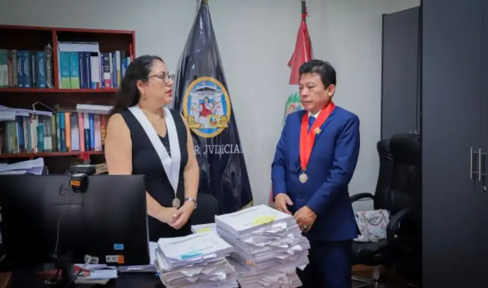 Durante la visita, Li Córdova supervisó procesos judiciales y el cumplimiento del Inventario Nacional del Poder Judicial.