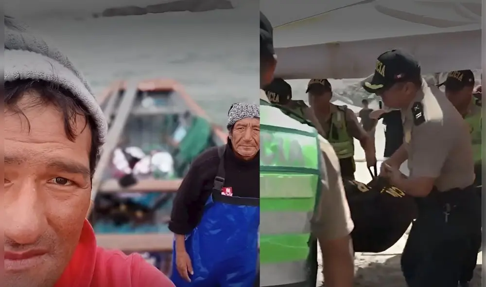 Pescador fallece en Cañete y su compañero se encuentra desaparecida tras volcadura de embarcación. Foto: Composición LR/CDN/Captura de pantalla de accidente