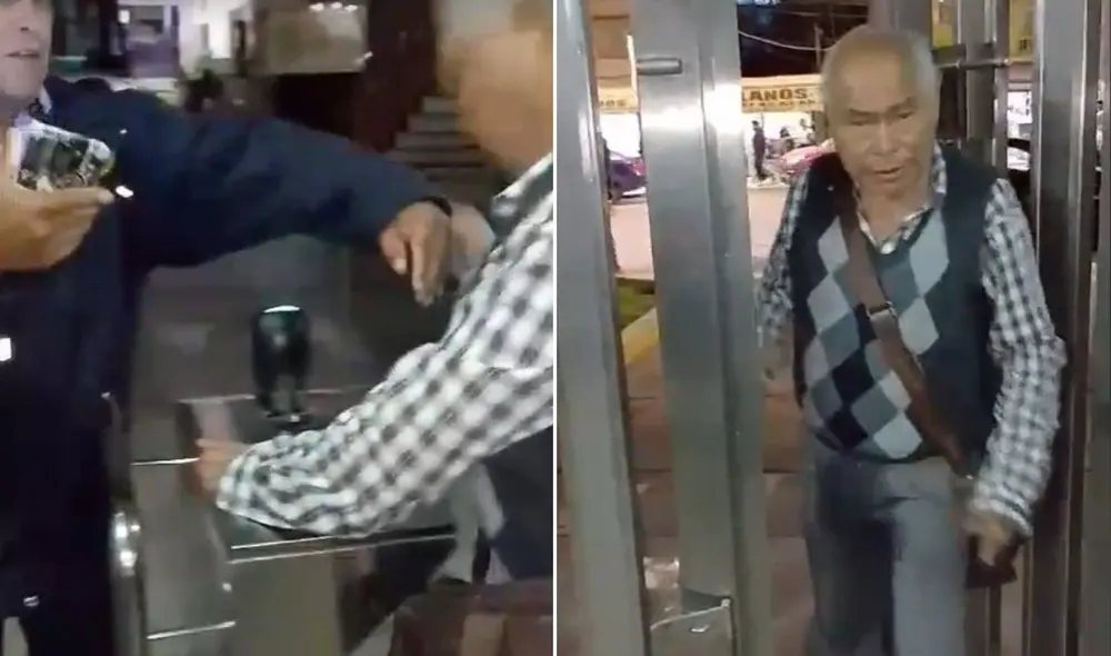 Docente de la UNSA destroza equipo de marcación de asistencia. Foto: composición LR/Exitosa Arequipa.