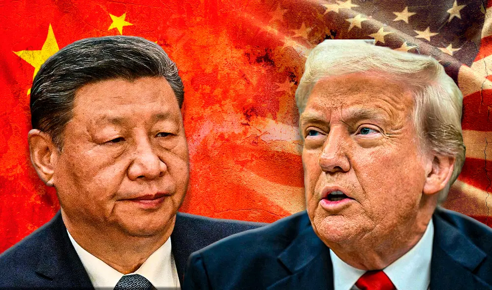 Las medidas arancelarias impuestas por Donald Trump han desatado tensiones globales, con advertencias sobre una posible desaceleración económica mundial. Foto: composición LR/AFP.