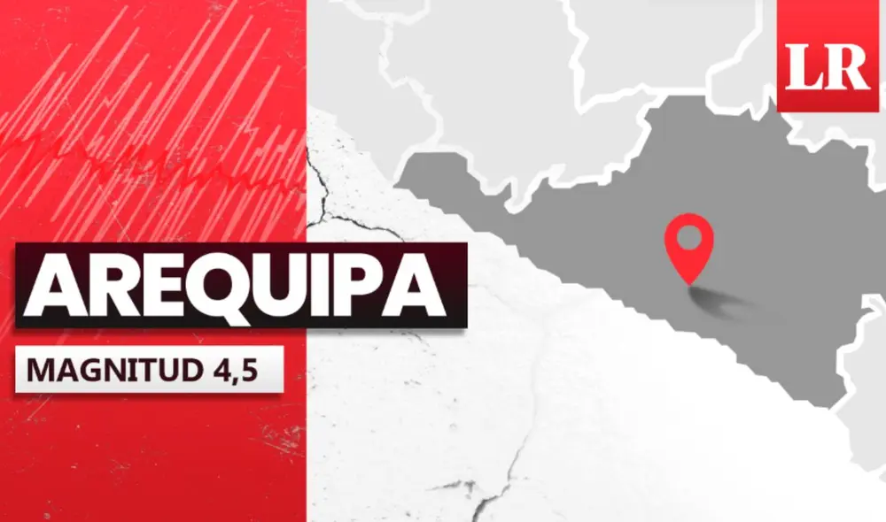 Sismo de magnitud 4,5 sacude Arequipa. Foto: La República.