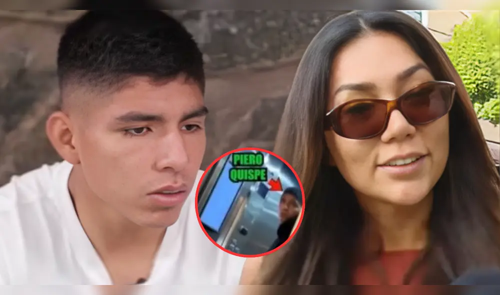Piero Quispe fue ampayado con Olenka Mejía. Foto: Composición LR/YouTube/ATV