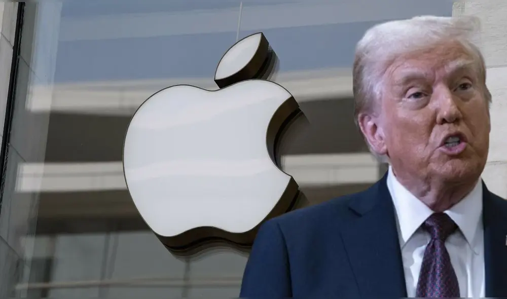 Apple pierde 314.000 millones de dólares en Wall Street por aranceles de Trump. Foto: composición LR