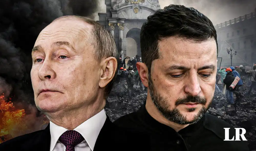 Ataque con drones de Rusia en Ucrania deja cinco muertos y 32 heridos en Járkov. Foto: composición LR / AFP