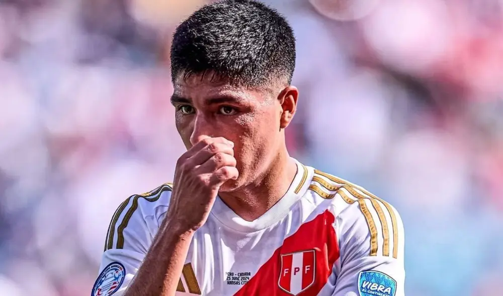 Piero Quispe no tuvo la oportunidad de sumar minutos en la última fecha doble de Eliminatorias. Foto: X