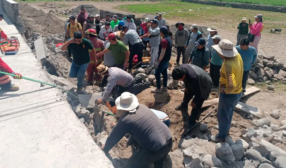 Obrero falleció cerca de obra en puente Canchismayo, Arequipa. Foto: Leonela Aquino/La República