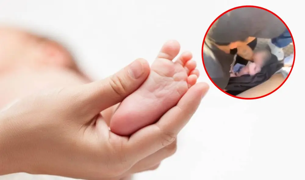 El bebé nació justo antes de la llegada de la ambulancia. Foto: composiciónLR/Freepik/X