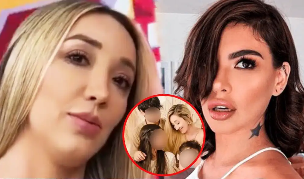 Romina Gachoy convive con los hijos de Paul SantaMaría y Angie Jibaja. Foto: composición LR/difusión/América