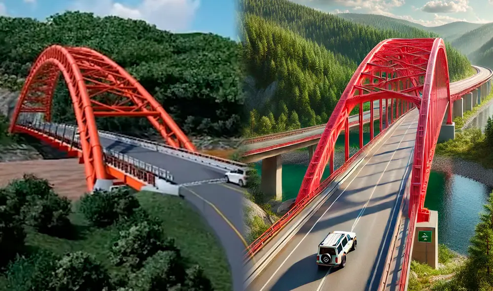 Los pobladores del valle del Chipurana se beneficiarán con la construcción del puente vehicular Pongo Isla. Foto: Composición LR