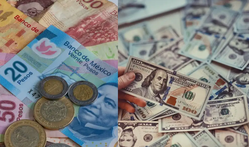 El peso mexicano se apreció un 2.38% frente al dólar después de que México se librara de los aranceles recíprocos impuestos por Estados Unidos. Foto: composición LR/ Kambista