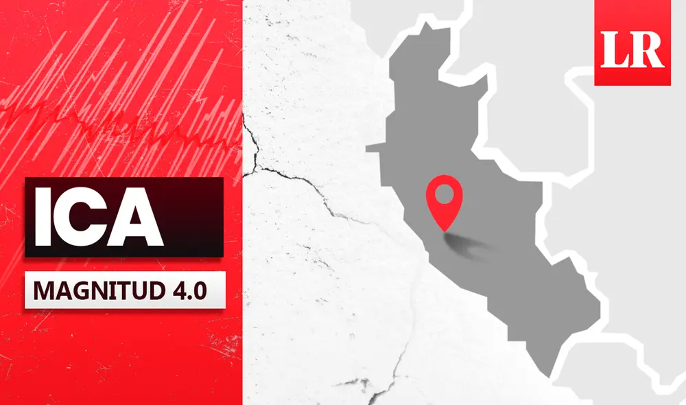 Temblor de magnitud 4.0 sacudió el departamento de Ica. Foto: LR