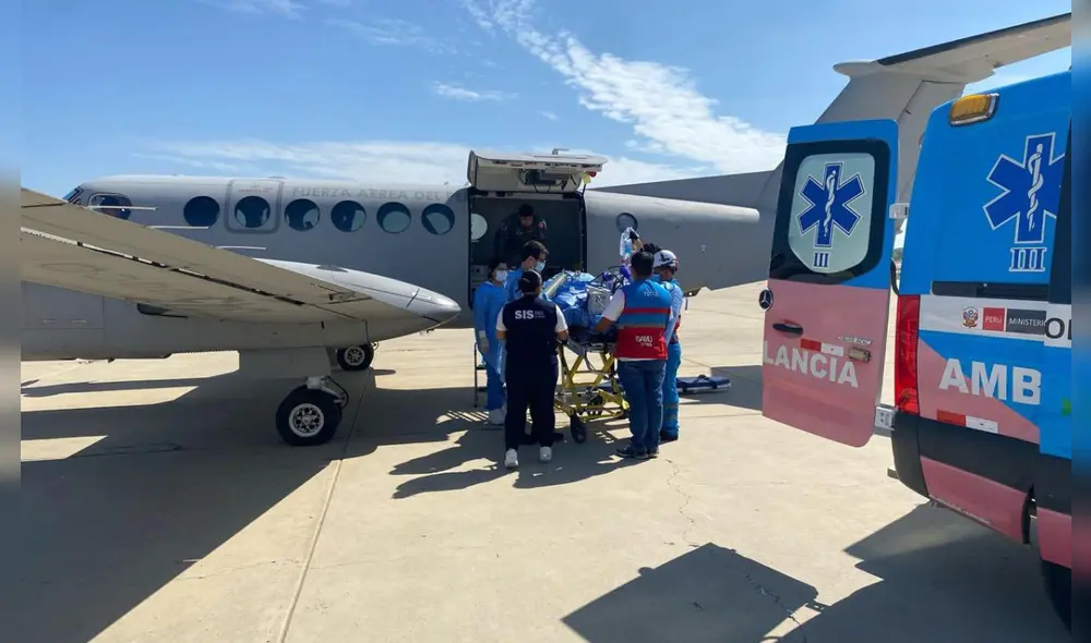 Niño de cuatro años es trasladado a Lima tras quemaduras por olla de chicha hirviendo. Foto: Ministerio de Salud.