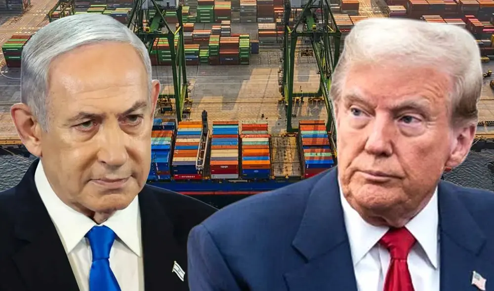 Trump y Netanyahu hablaron el último jueves. El republicano advirtió que Gaza es un “gran problema” que busca resolver. Foto: Composición LR.