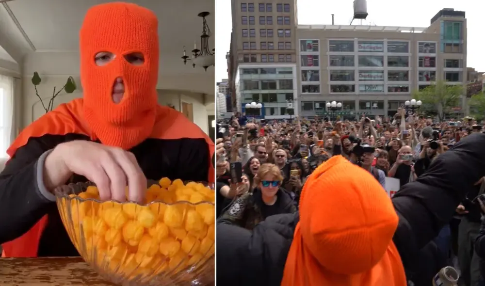 Un hombre se hace viral en Nueva York tras consumir 700 chizitos en un solo video, atrayendo la atención de miles de neoyorquinos y desatando una propuesta de candidatura a la alcaldía. Foto: Composición LR/New York Post/ABC News