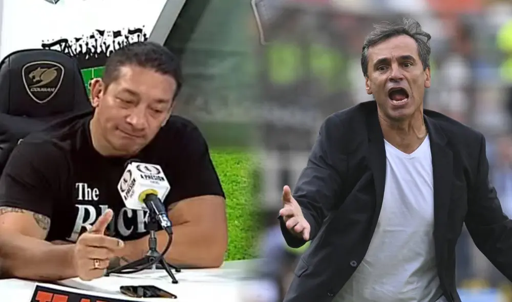 Carlos Galván criticó duramente a Fabián Bustos por reclamar durante gran parte del Alianza Lima vs Universitario. Foto: composición LR/captura de A presión/AFP