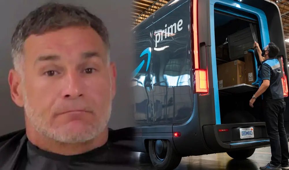 El repartidor de Amazon facilitó la detención del agresor ante las autoridades de Florida. Foto: Composición LR/People/Amazon