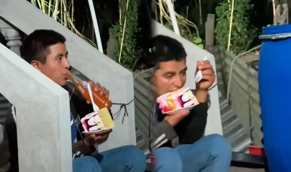 Las imágenes de TikTok sorprendieron, y muchos pidieron que todos los anfitriones sean generosos con el pastel. Foto: composición LR/ TikTok / @danielvasquez7034